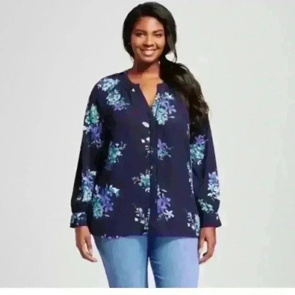 Ava Viv Plus Size Blouse - Picture 1 of 2